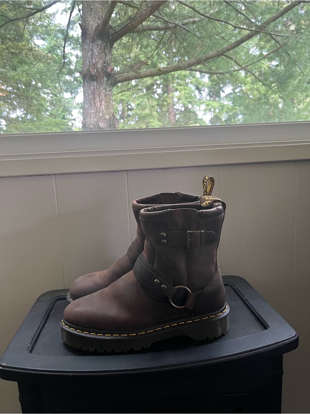 Dr. Marten ANISTONE harness brown boots - Picture 3 of 11